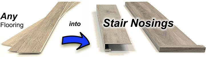 Custom Stair Nosings Vents And Posts, Vinyl Plank Flooring Stair Nose Installation